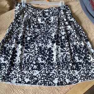 Soybu Black and White A-Line Skirt